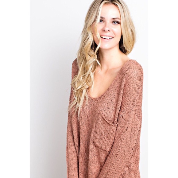 >LAST<Nilla Destroyed Lightweight Sweater - Ginger - Picture 3 of 5